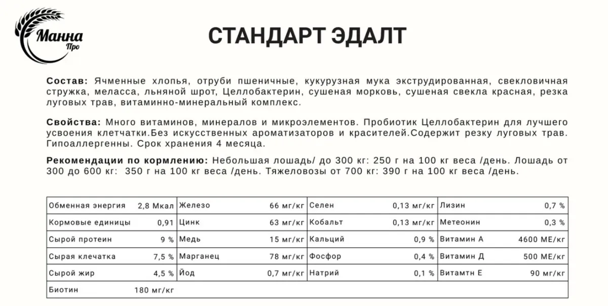 Эффективные мюсли для лошадей. Когда важен результат (для возрастных/ микс)