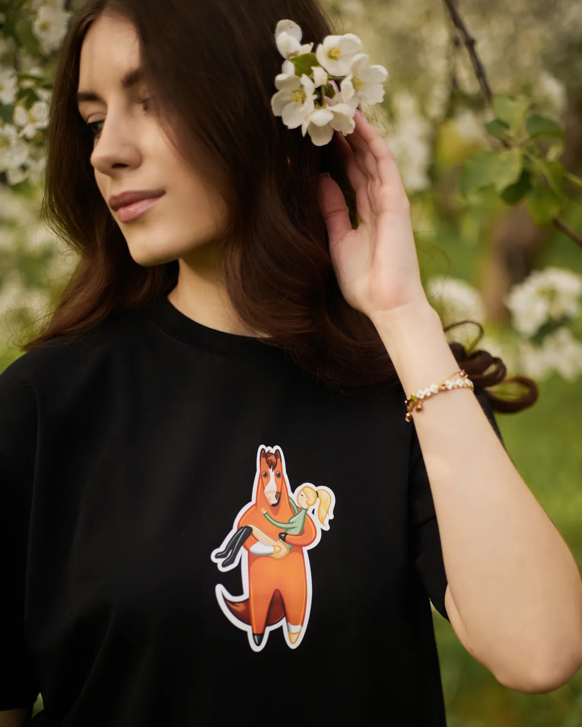 Футболка "BROWN HORSE" (черный, xs)