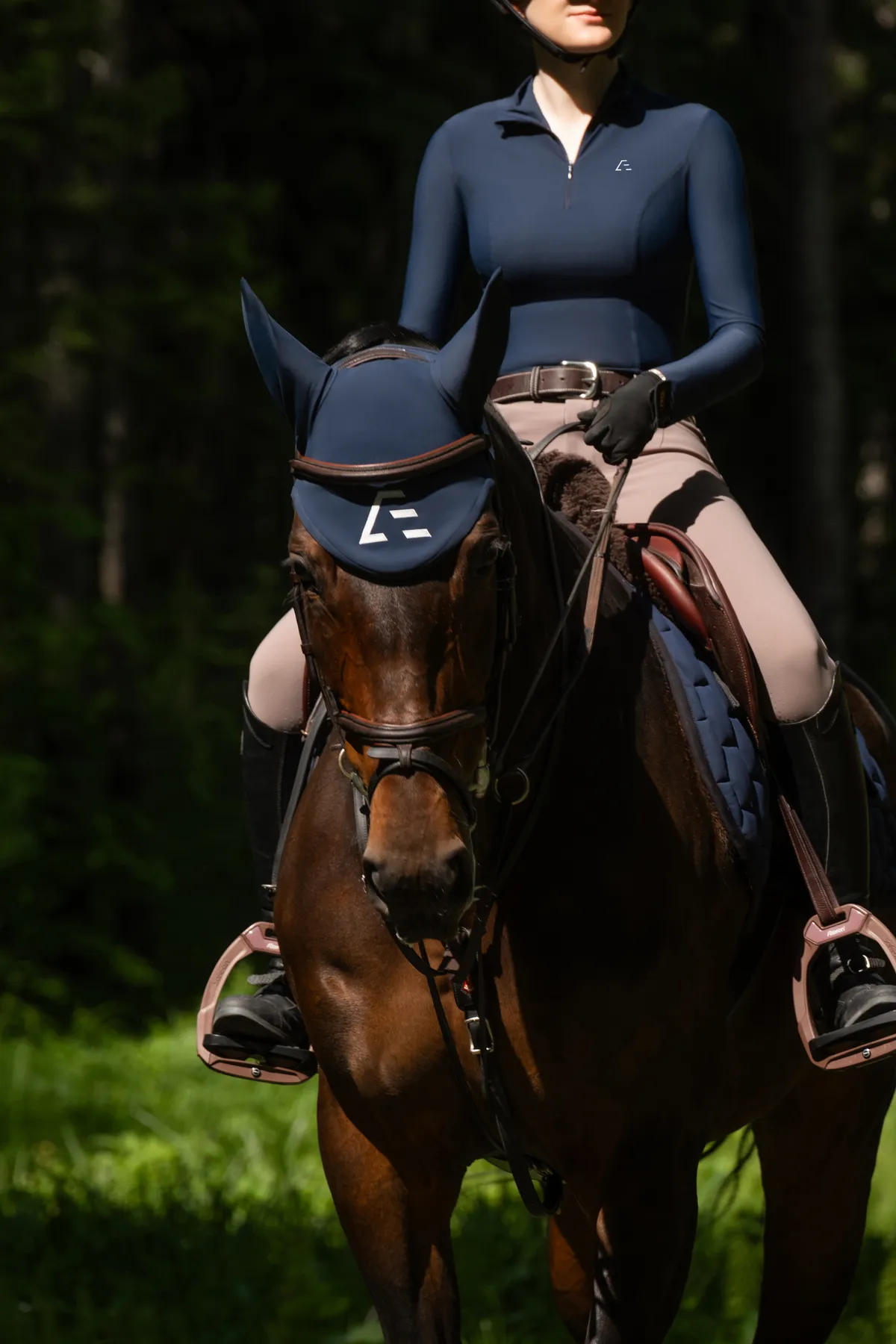 Ушки для лошади ATMO Equestrian (COB, темно-синие)