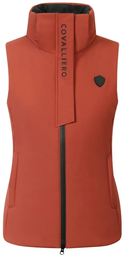 Жилетка утепленная с высоким воротником A/W2025 (rust, XS)
